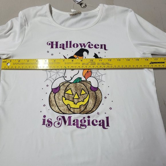 New Girls Self Esteem Shirt Long Sleeve Unicorn Halloween Size L Top White Comfy - Picture 9 of 10